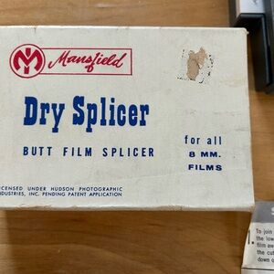Vintage Mansfield 8mm Butt Film Dry Splicer in Box